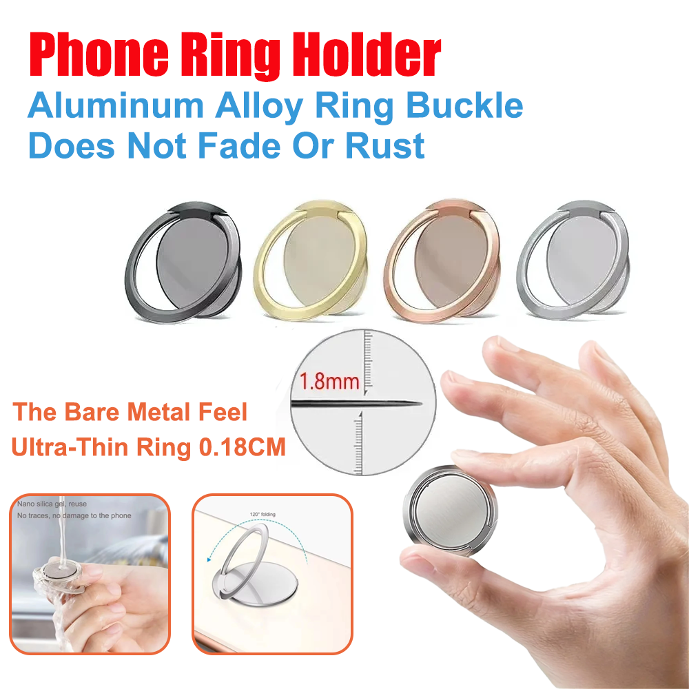 Phone Accessories Holder Car - Ultradünner Ringhalter aus Metall für das