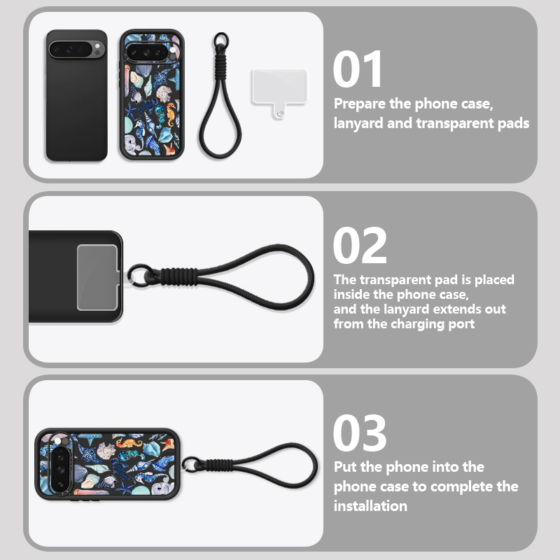 Hai-Ozean-Muster TPU Handyhüll – Google Pixel 9 Pro Bewertung und Preis